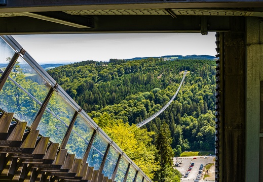 Blick auf den Skywalk Willingen