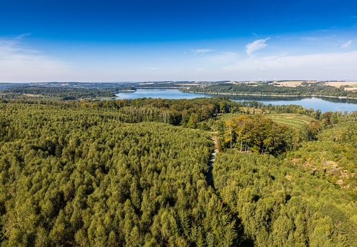 Blick über den Arnsberger Wald und den Möhnesee